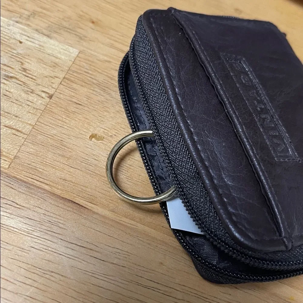 Vintage Brown Leather Wallet labeled VINTAGE